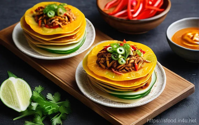 중국 지앤빙 인기 토핑 추천 - **"Jianbing Making Mastery"**
A dynamic, close-up shot capturing the skilled hands of a street f... 중국 지앤빙 인기 토핑 추천 - **"Jianbing Making Mastery"**
A dynamic, close-up shot capturing the skilled hands of a street f...